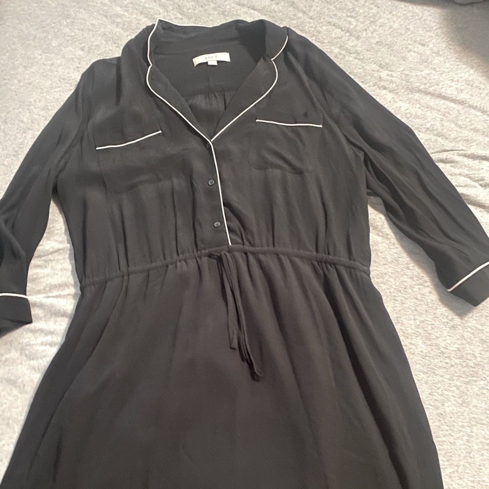 Black quarter sleeve dress